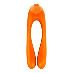 SATISFYER Candy Cane Finger Vibrator Orange