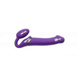 STRAP-ON-ME Halterloser vibrierender Strap-On Dildo M Purple