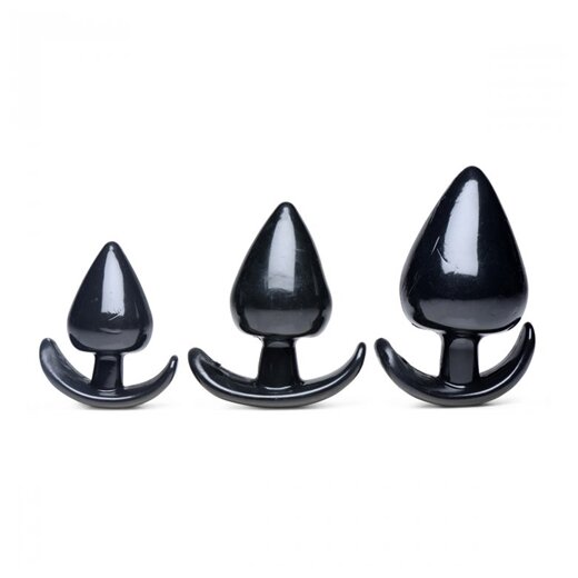 MASTER SERIES Triple Spades 3er Analplug Set