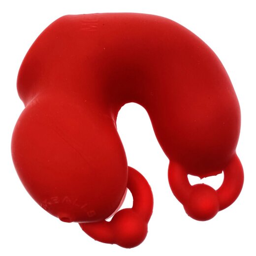 OXBALLS Meatlocker Chastity Keuschheits-Sleeve aus PLUS+Silikon Rot