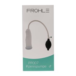 FRÖHLE PP007 Anatomischer Peniszylinder mit Ballpumpe Regular-Fit Ø 5,5 cm x 18 cm