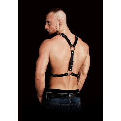 OUCH Harness Thanos aus Kunstleder Schwarz