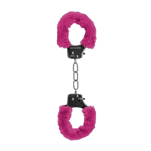 OUCH Pleasure Handschellen Furry Pink