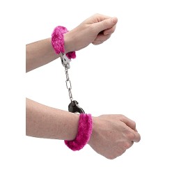 OUCH Pleasure Handschellen Furry Pink