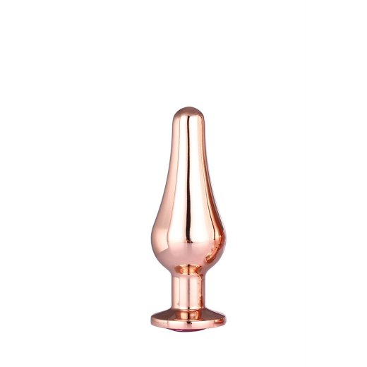 DREAM TOYS Pleasure Plug mit Zierstein Small Ros&eacute; Gold