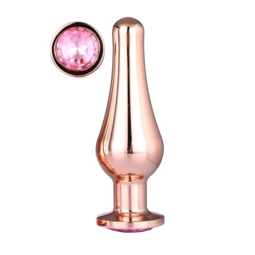 DREAM TOYS Pleasure Plug mit Zierstein Large Rosé Gold