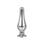 DREAM TOYS Pleasure Plug mit Zierstein Medium Silber