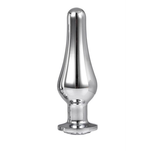 DREAM TOYS Pleasure Plug mit Zierstein Large Silber