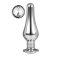 DREAM TOYS Pleasure Plug mit Zierstein Large Silber