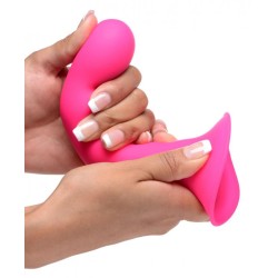 SQUEEZE-IT Dildo Wavy Flexibel & Quetschbar Pink