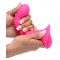 SQUEEZE-IT Dildo Wavy Flexibel &amp; Quetschbar Pink