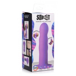 SQUEEZE-IT Dildo Wavy Flexibel & Quetschbar Violett