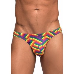 MALE POWER Thong Rainbow L/XL