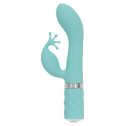 PILLOW TALK Kinky Rabitt G-Punkt &amp; Klitoris Vibrator Teal