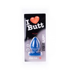 I LOVE BUTT Anal Plug Spade Ø 5,5 cm aus PVC S Blau