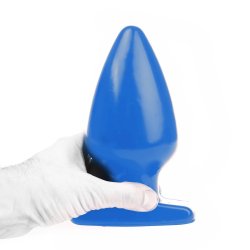 I LOVE BUTT Anal Plug Fat &Oslash; 9,0 cm aus PVC L Blau