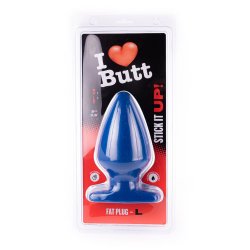 I LOVE BUTT Anal Plug Fat Ø 9,0 cm aus PVC L Blau