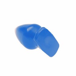 I LOVE BUTT Anal Plug Fat &Oslash; 6,3 cm aus PVC M Blau