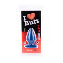 I LOVE BUTT Anal Plug Fat &Oslash; 6 cm aus PVC S Blau