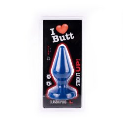 I LOVE BUTT Anal Plug Classic Ø 7,0 cm aus PVC L Blau