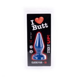 I LOVE BUTT Anal Plug Classic Ø 4,5 cm aus PVC S Blau