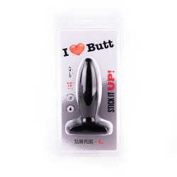 I LOVE BUTT Anal Plug Slim Ø 4,8 cm aus PVC L Schwarz