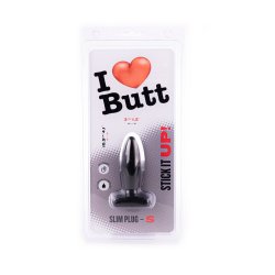 I LOVE BUTT Anal Plug Slim &Oslash; 3,0 cm aus PVC S Schwarz