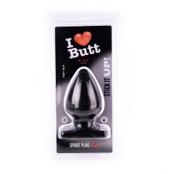 I LOVE BUTT Anal Plug Spade Ø 9,0 cm aus PVC L Schwarz