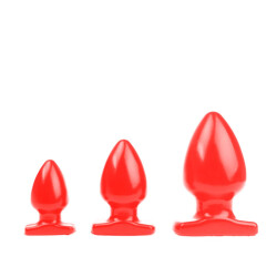 I LOVE BUTT Anal Plug Spade &Oslash; 7,0 cm aus PVC M Rot