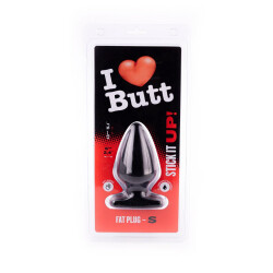 I LOVE BUTT Anal Plug Fat &Oslash; 6 cm aus PVC S Schwarz