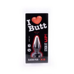 I LOVE BUTT Anal Plug Classic Ø 3,5 cm aus PVC XS Schwarz