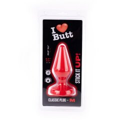 I LOVE BUTT Anal Plug Classic &Oslash; 5,5 cm aus PVC M Rot