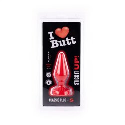 I LOVE BUTT Anal Plug Classic &Oslash; 4,5 cm aus PVC S Rot