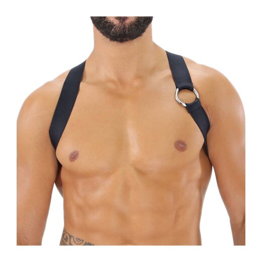 TOF Elastisches Harness Party Boy Schwarz