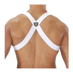 TOF Elastisches Harness Party Boy Weiss