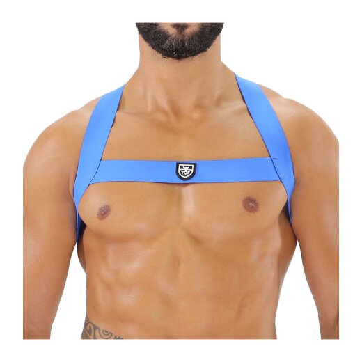 TOF Elastisches Harness Fetish Blau