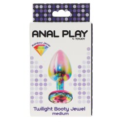 TOY JOY Analplug aus Aluminium Twilight mit Zierstein M