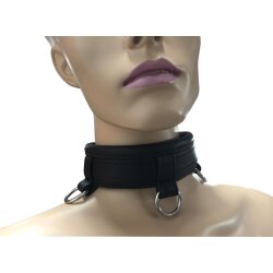 KIOTOS Halsband Leder mit 3 O-Ringen