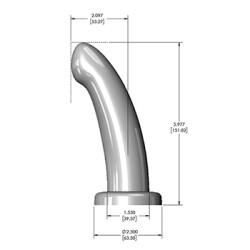 FLESHLIGHT Herspot G-Spot Dildo aus Silikon anatomisch &Oslash; 3,9 cm Medium