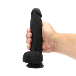 KIOTOS Cox 042 Dildo aus Silikon &Oslash; 3,50 x 21,5 cm Schwarz