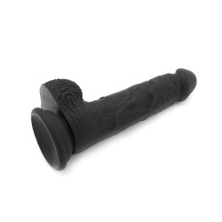 KIOTOS Cox 042 Dildo aus Silikon &Oslash; 3,50 x 21,5 cm Schwarz