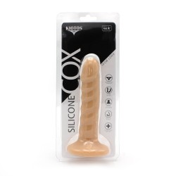 KIOTOS Cox 040 Dildo aus Silikon Ø 3,00  x 18,0 cm Beige