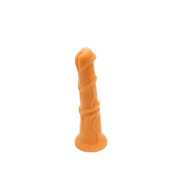 KIOTOS GOLDPLAY Dildo Beast S aus Soft Silikon &Oslash; 4,50 - 6,50  x 24,0 cm Golden