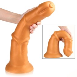 KIOTOS GOLDPLAY Dildo Beast S aus Soft Silikon Ø 4,50 - 6,50  x 24,0 cm Golden