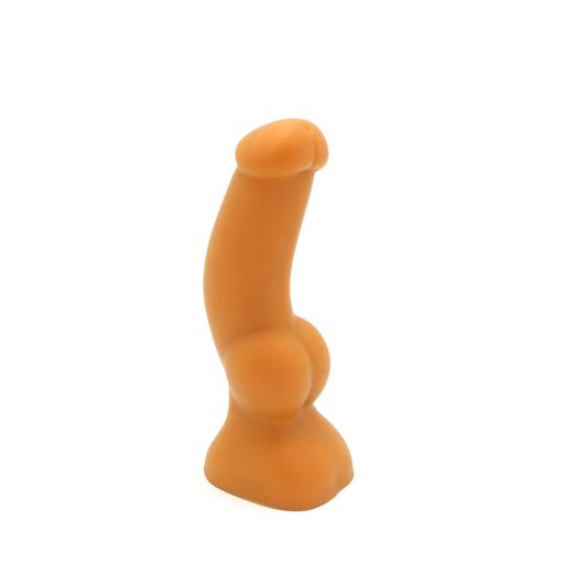 KIOTOS GOLDPLAY Dildo Dildo M aus Soft Silikon Ø 4.0 - 5,0 x 16,0 cm Golden