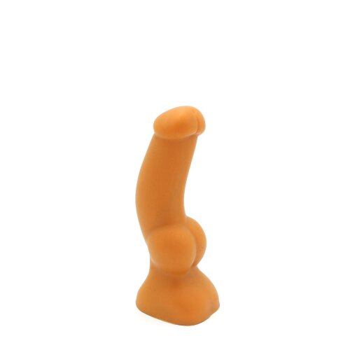 KIOTOS GOLDPLAY Dildo Dildo S aus Soft Silikon &Oslash; 3.6 - 3.5 x 15,0 cm Golden