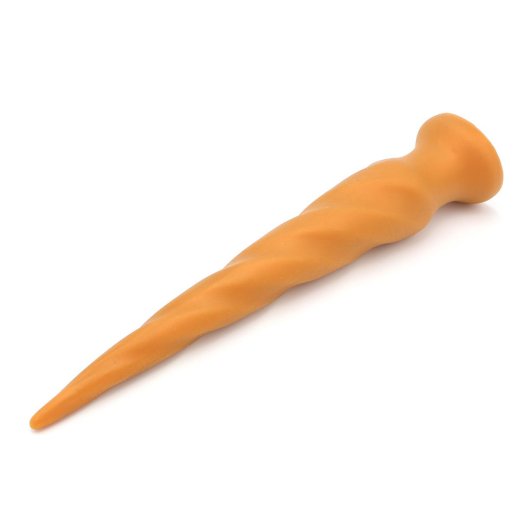 KIOTOS GOLDPLAY Dildo Twist L aus Soft Silikon Ø 7,5 x 62,0 cm Golden