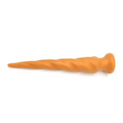 KIOTOS GOLDPLAY Dildo Twist L aus Soft Silikon Ø 7,5 x 62,0 cm Golden