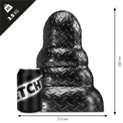 STRETCHR Tripole Analplug  XL &Oslash; 19,5 x 26.0 cm Schwarz Metall