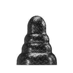 STRETCHR Tripole Analplug M &Oslash; 15,0 x 18.0 cm Schwarz Metall